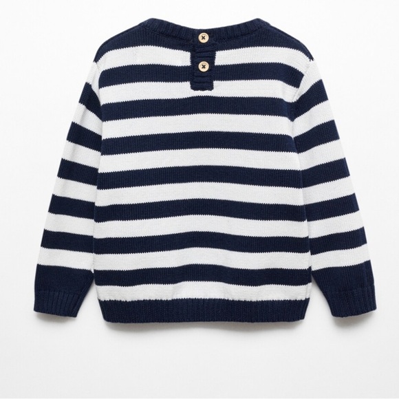 Excellent condition Mango Baby Striped Coastal Cotton Sweater Size 2-3 Boys - Picture 7 of 12